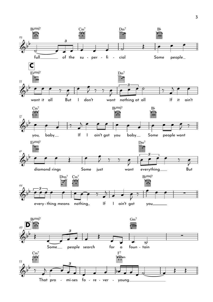 If I Ain't Got You If I Ain't Got You Acoustic Guitar scores gallery preview page 3