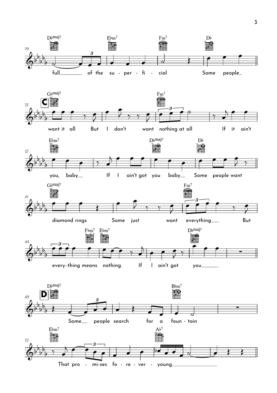 If I Ain't Got You If I Ain't Got You Acoustic Guitar scores gallery preview page 3