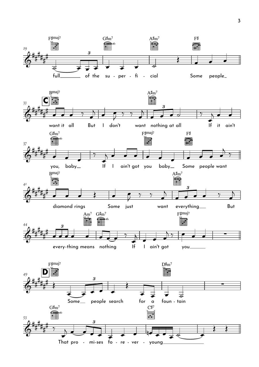 If I Ain't Got You If I Ain't Got You Acoustic Guitar scores gallery preview page 3