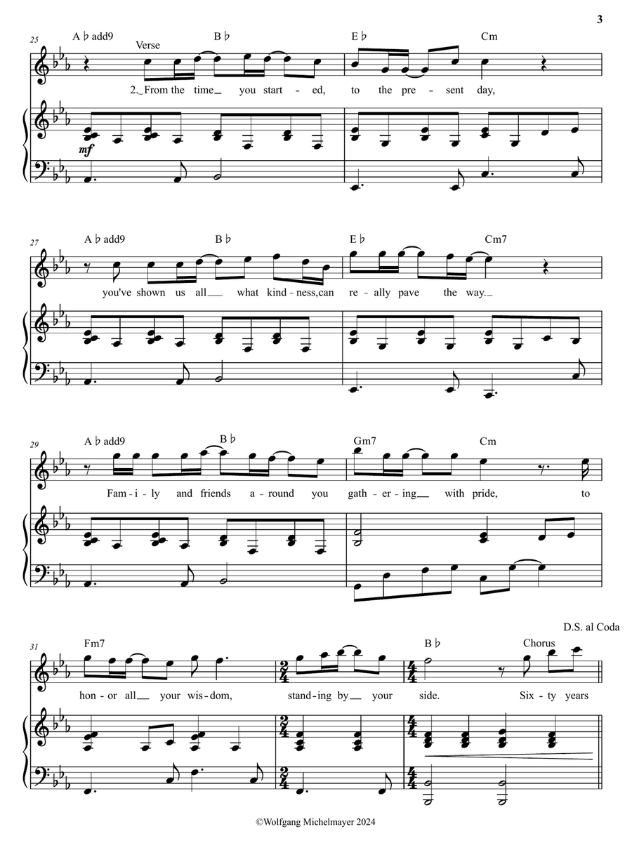 Sixty Years Piano, Vocal scores gallery preview page 3
