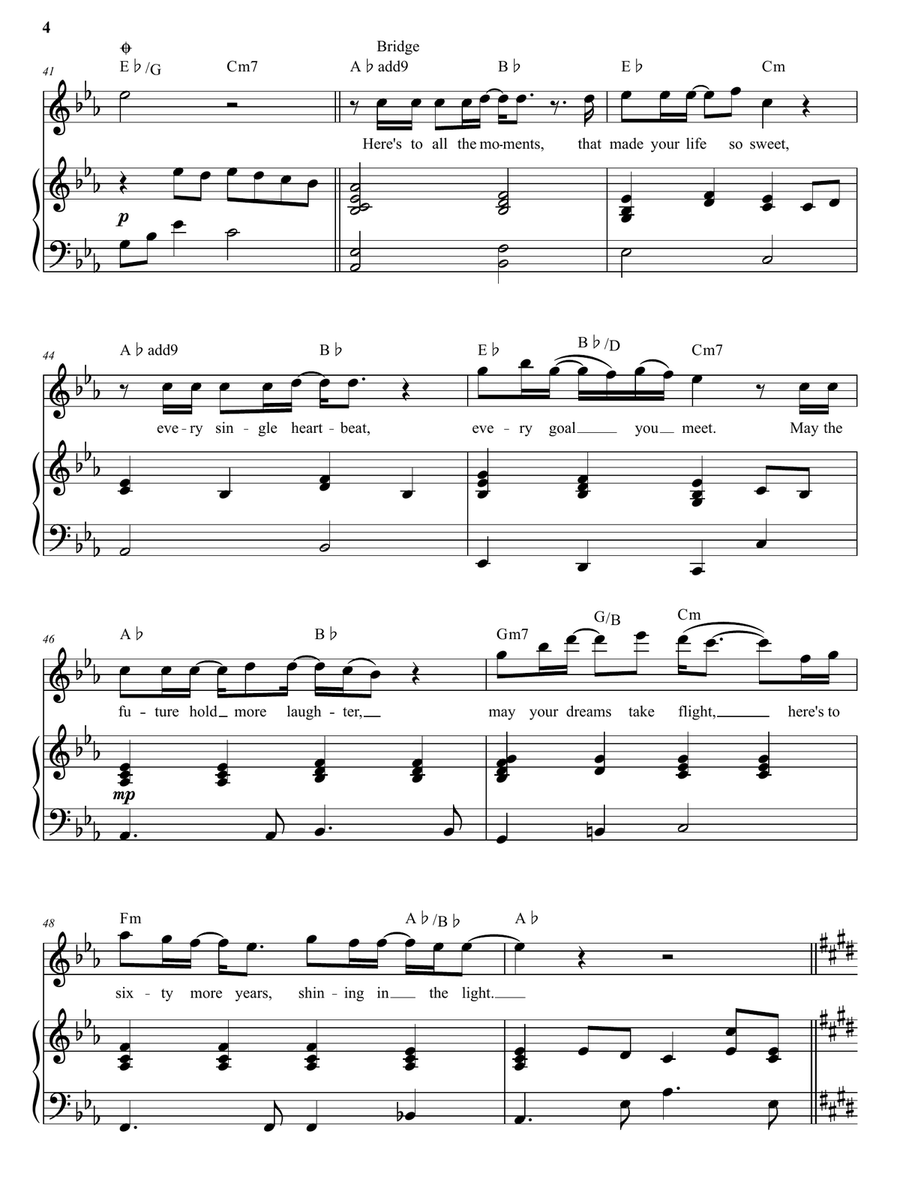 Sixty Years Piano, Vocal scores gallery preview page 4