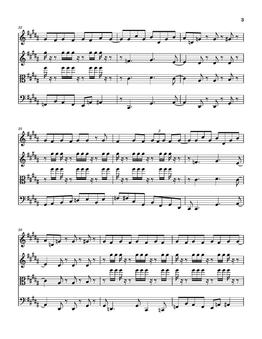 Medley: Karn Evil 9 (First Impression) with Karn Evil 9 (Second Impression) and Karn Evil 9 (Thir... String Quartet scores gallery preview page 4