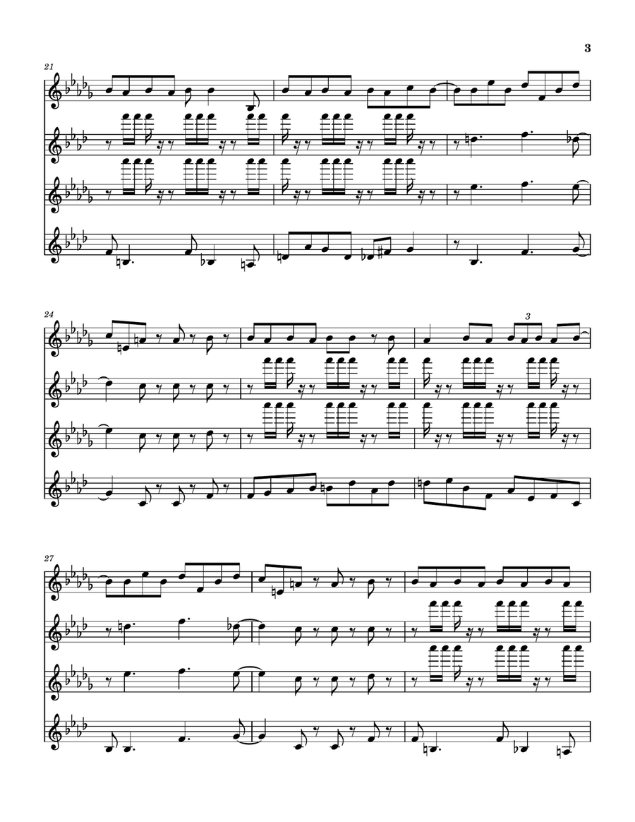Medley: Karn Evil 9 (First Impression) with Karn Evil 9 (Second Impression) and Karn Evil 9 (Thir... Saxophone Quartet scores gallery preview page 4