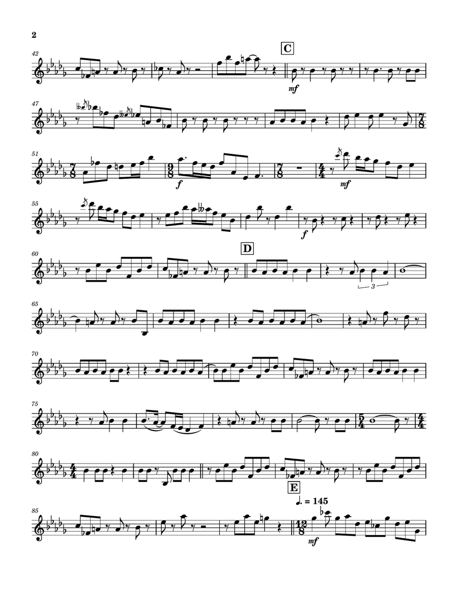 Medley: Karn Evil 9 (First Impression) with Karn Evil 9 (Second Impression) and Karn Evil 9 (Thir... Brass Quartet scores gallery preview page 3