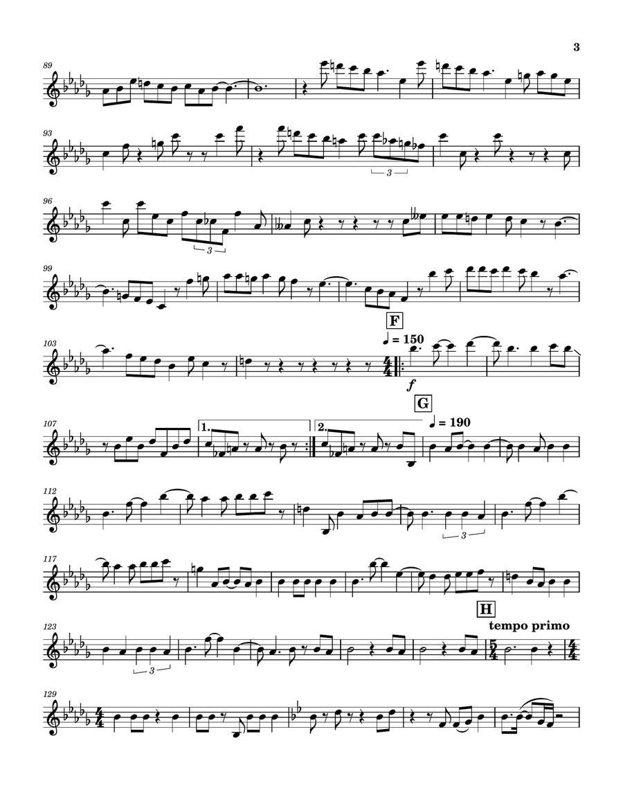 Medley: Karn Evil 9 (First Impression) with Karn Evil 9 (Second Impression) and Karn Evil 9 (Thir... Brass Quartet scores gallery preview page 4