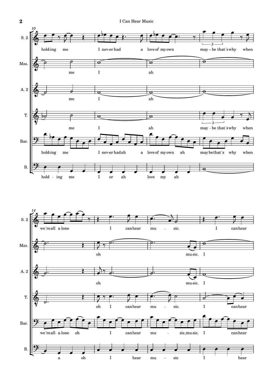 I can hear music A Cappella scores gallery preview page 2