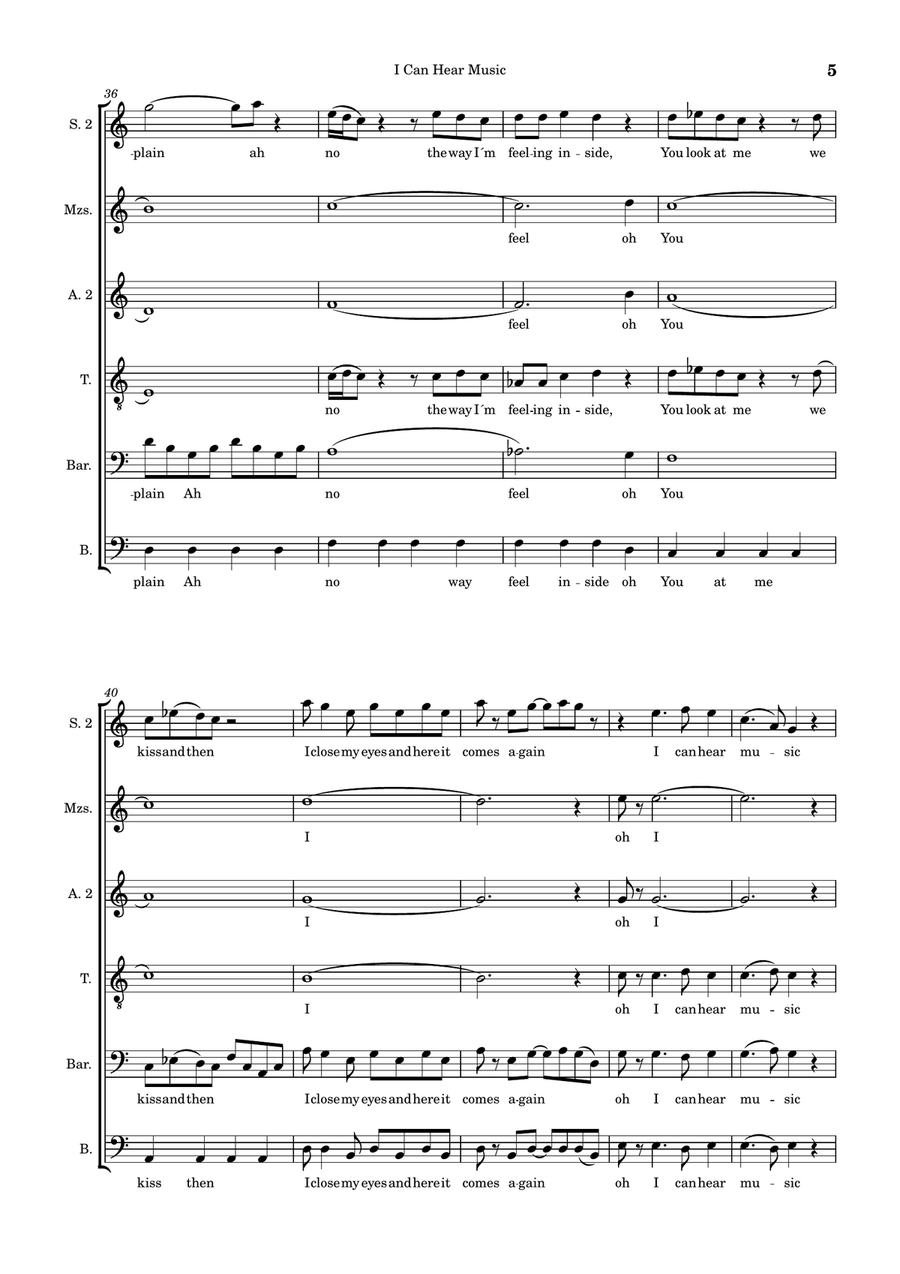 I can hear music A Cappella scores gallery preview page 5