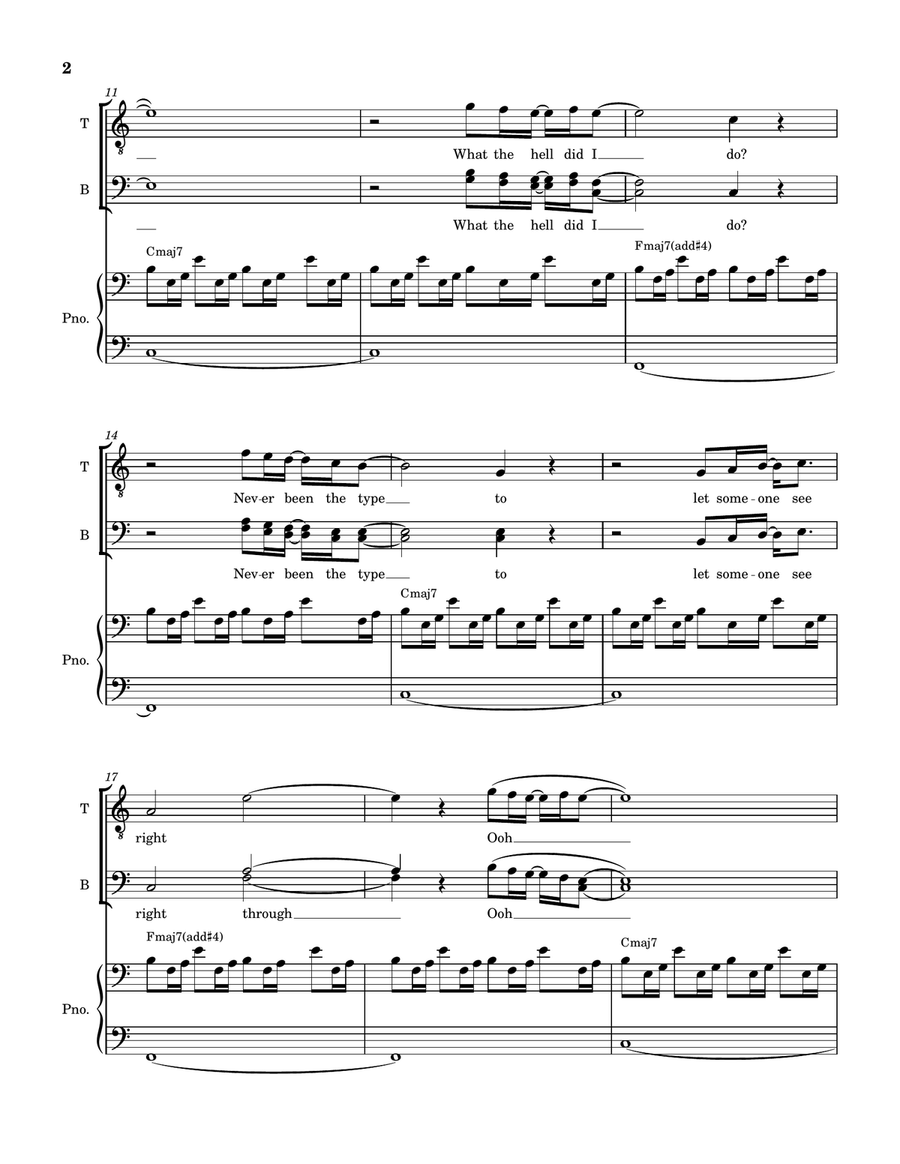 I Love You I Love You TTBB scores gallery preview page 2