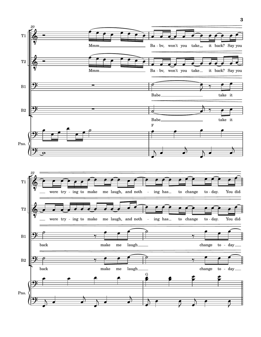 I Love You I Love You TTBB scores gallery preview page 3