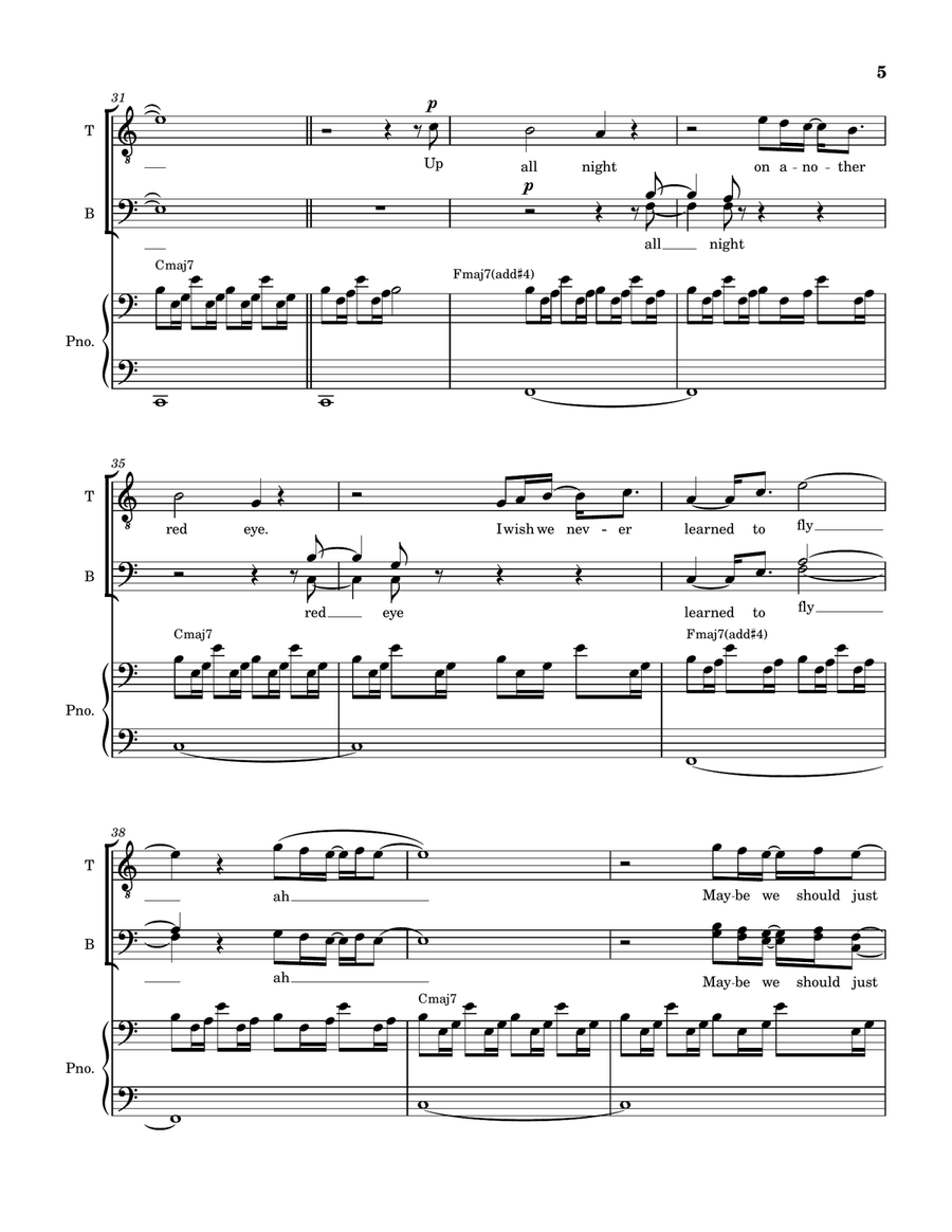 I Love You I Love You TTBB scores gallery preview page 5