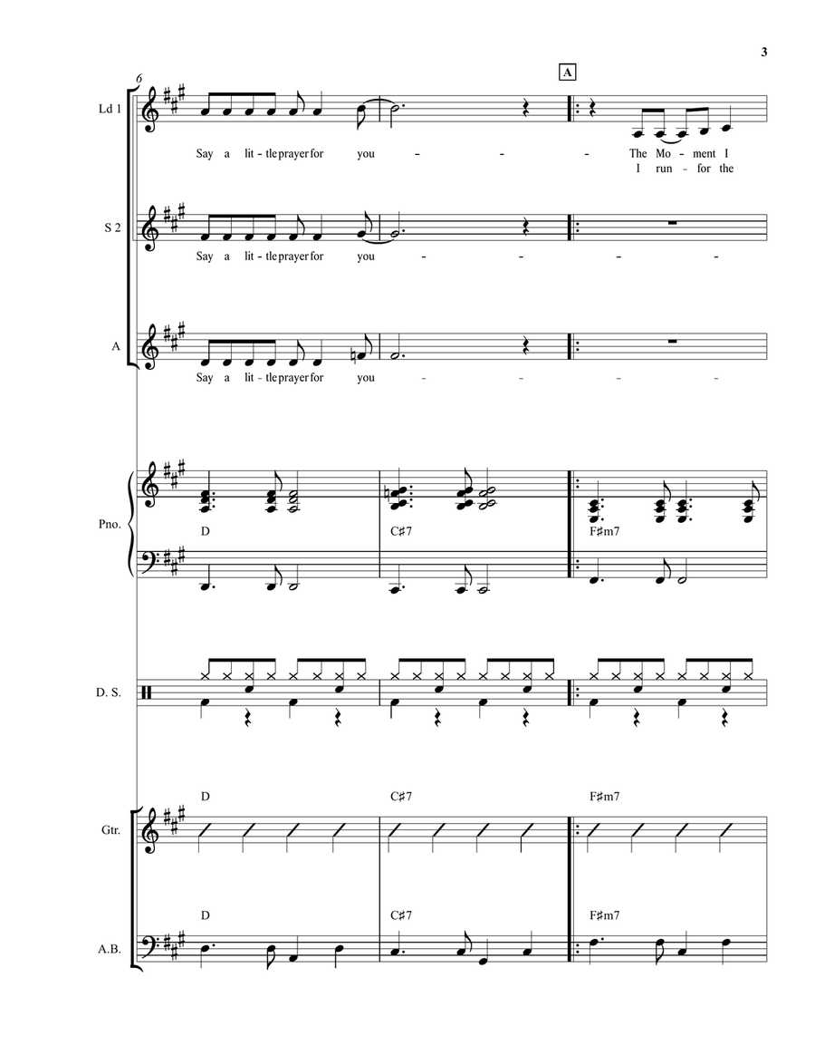 I Say A Little Prayer I Say A Little Prayer Jazz Ensemble scores gallery preview page 3