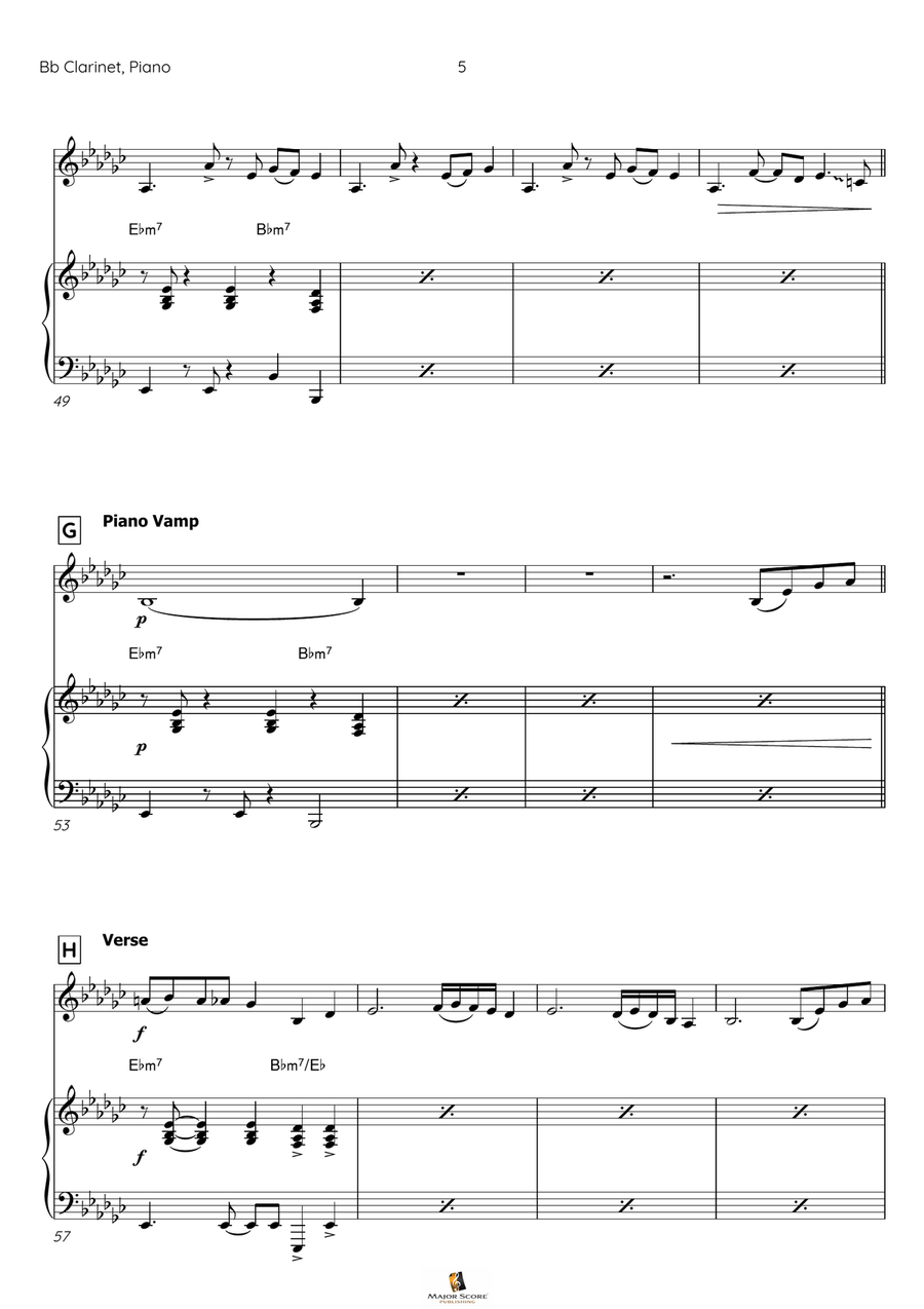 Take Five B-Flat Clarinet scores gallery preview page 6