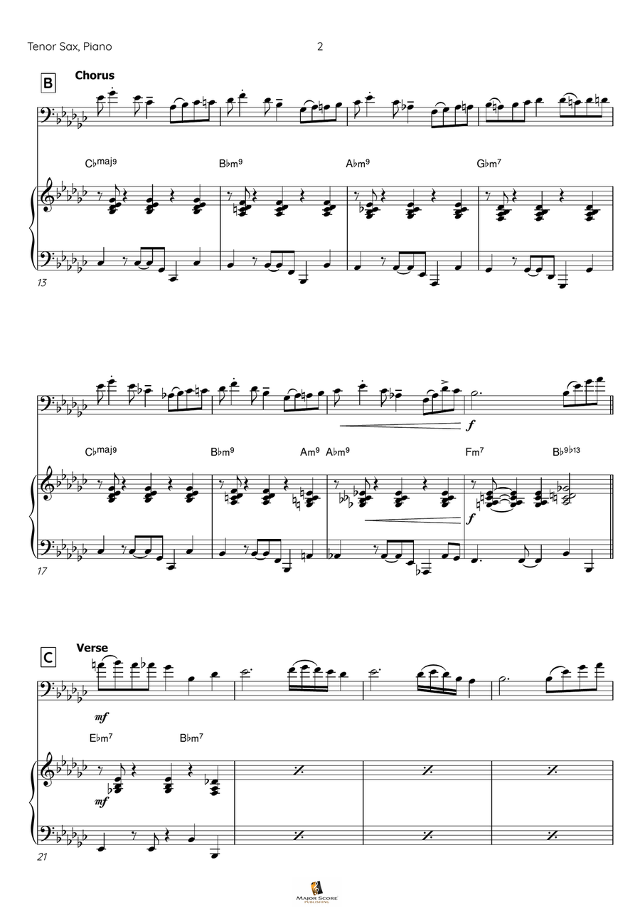 Take Five Tenor Saxophone scores gallery preview page 3