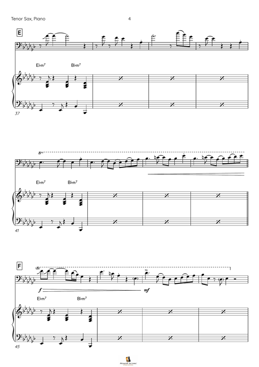 Take Five Tenor Saxophone scores gallery preview page 5