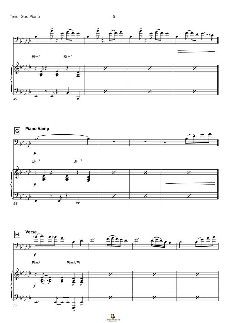 Take Five Tenor Saxophone scores gallery preview page 6