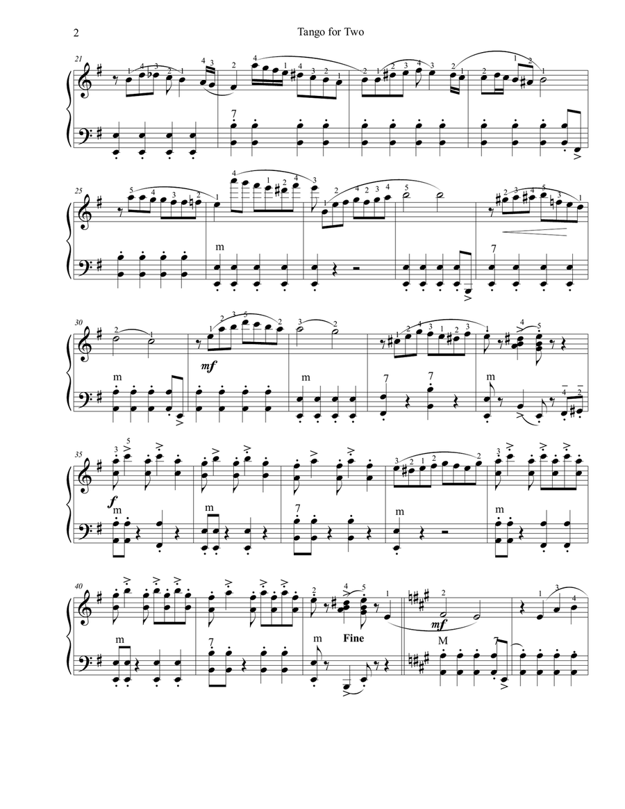 Tango for Two Tango for Two Accordion scores gallery preview page 2