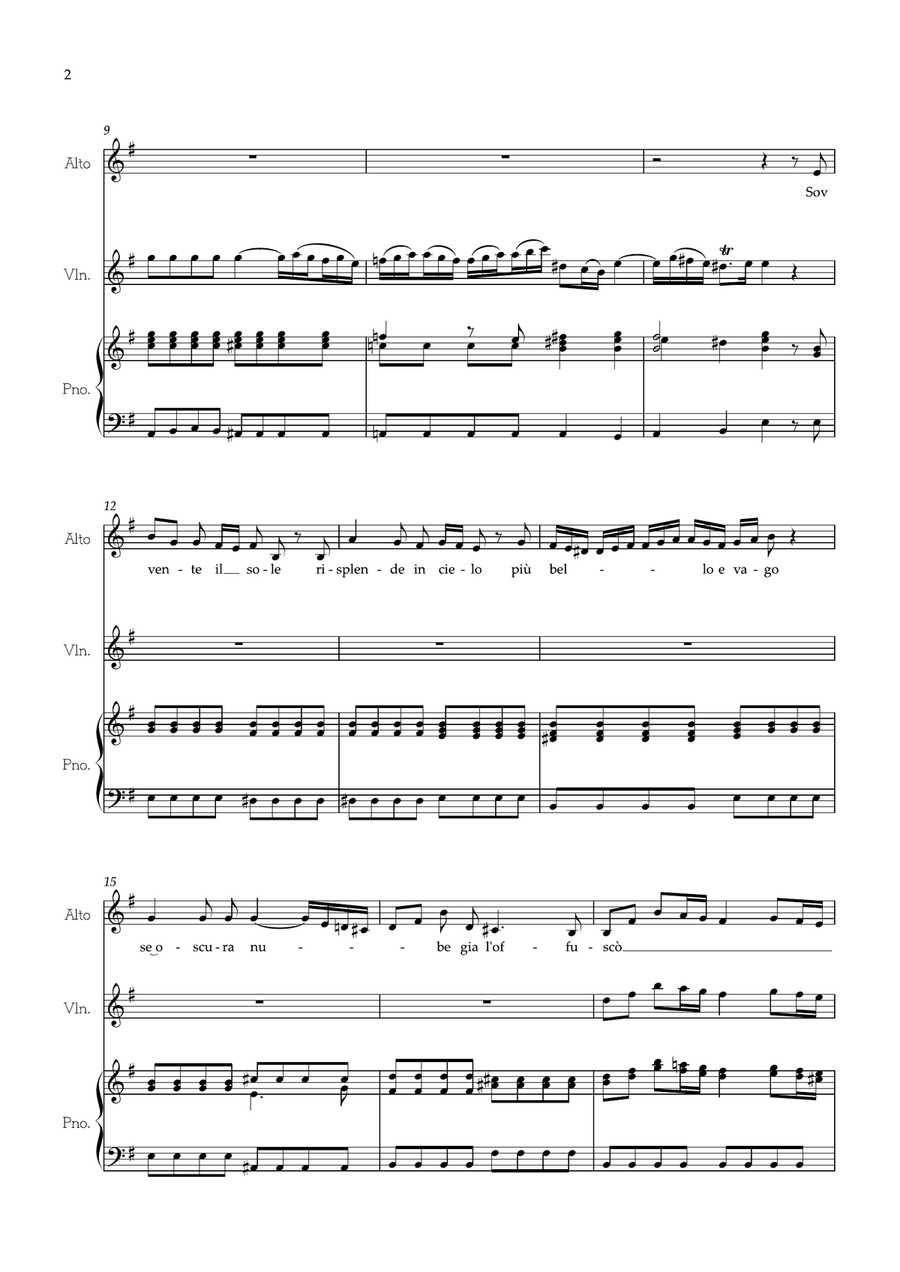 Sovvente il sole Sovvente il sole Chamber Music scores gallery preview page 3