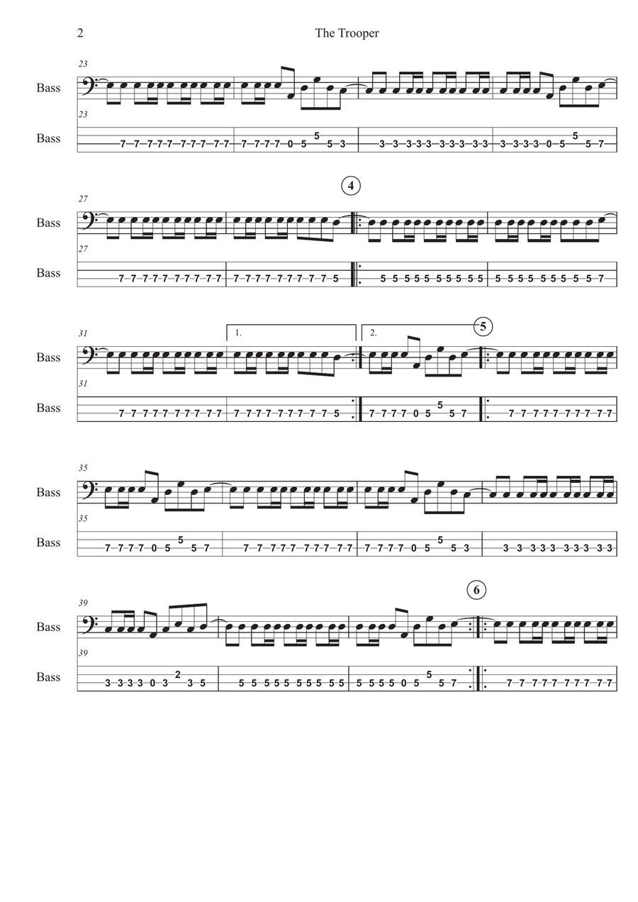 The Trooper The Trooper Classical Guitar scores gallery preview page 2