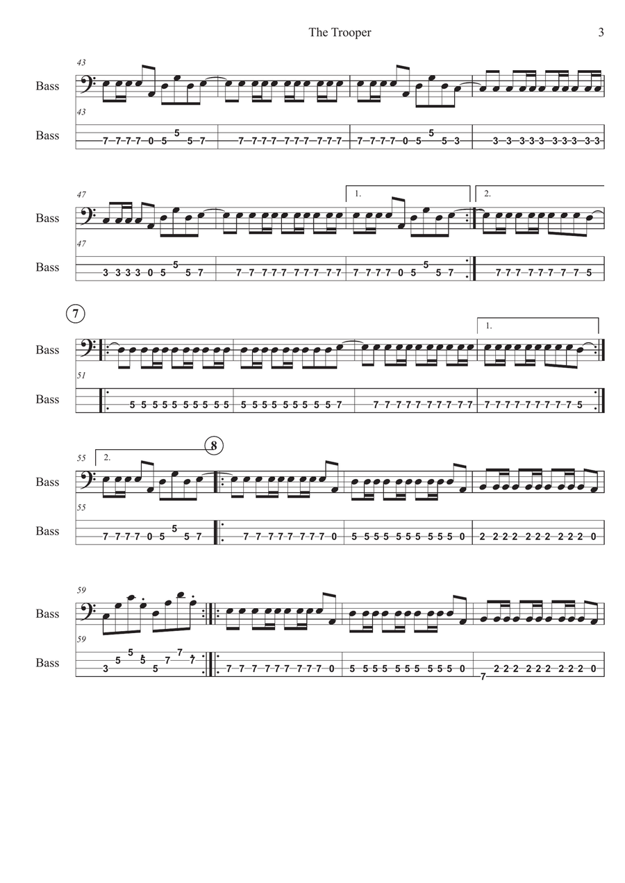 The Trooper The Trooper Classical Guitar scores gallery preview page 3