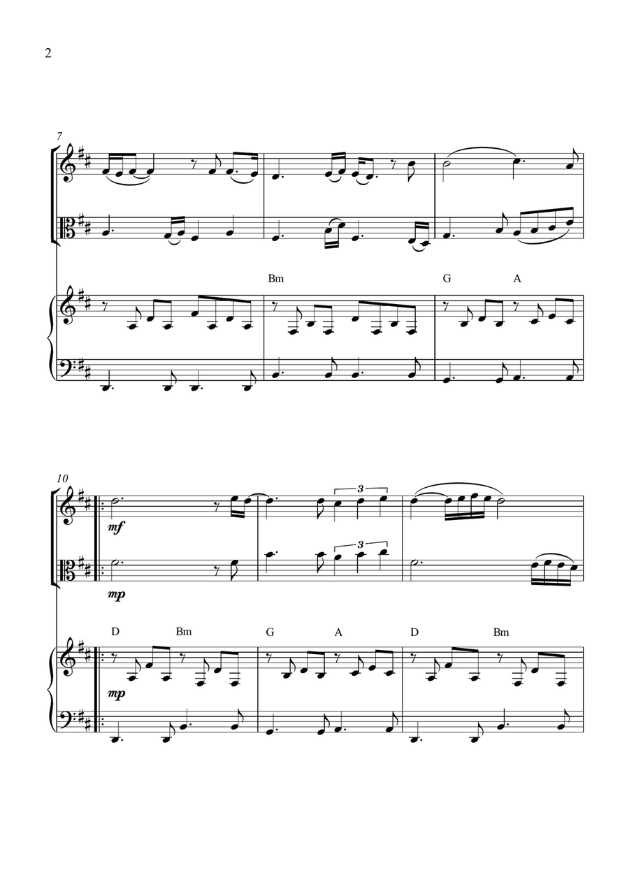 I Will Always Love You I Will Always Love You String Duet scores gallery preview page 2