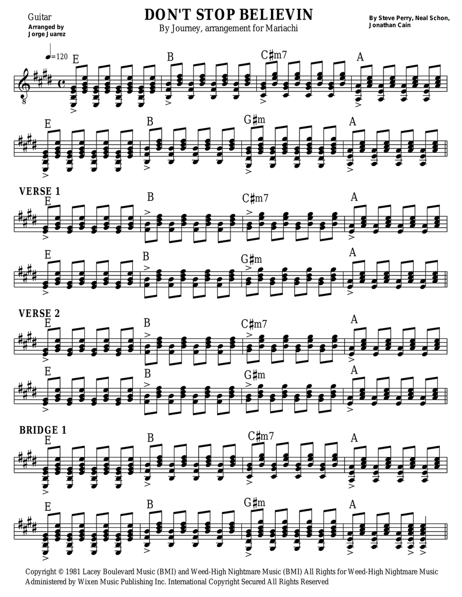 Don't Stop Believin' Small Ensemble scores gallery preview page 4