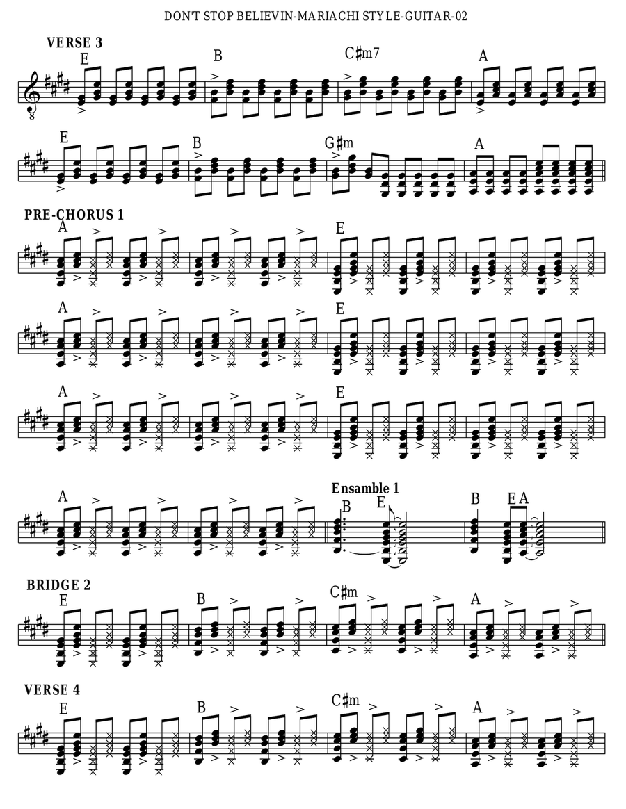 Don't Stop Believin' Small Ensemble scores gallery preview page 5