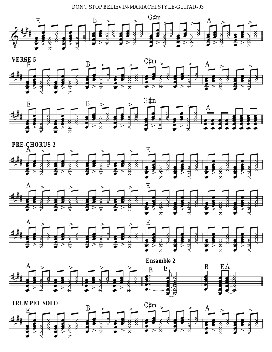 Don't Stop Believin' Small Ensemble scores gallery preview page 6