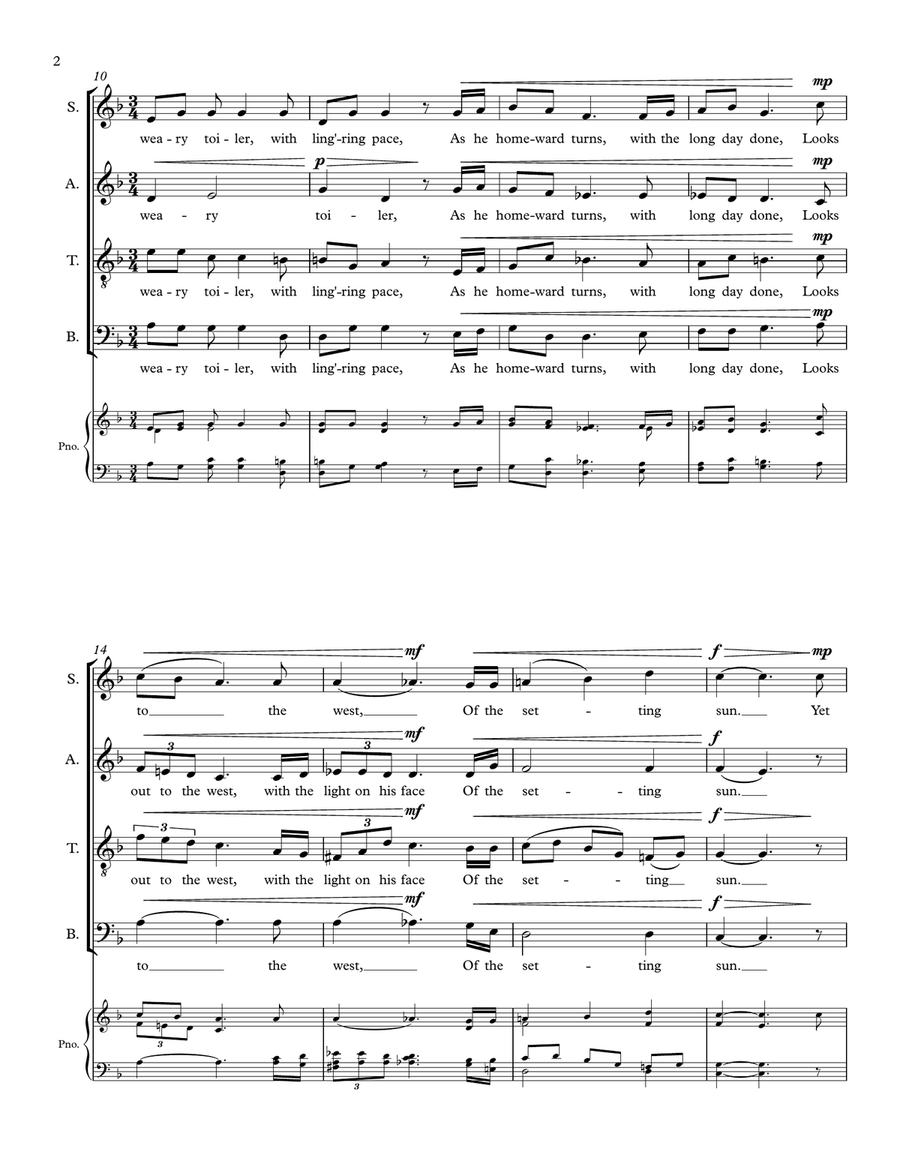 The Promise of Rest for SATB Choir 4-Part scores gallery preview page 4