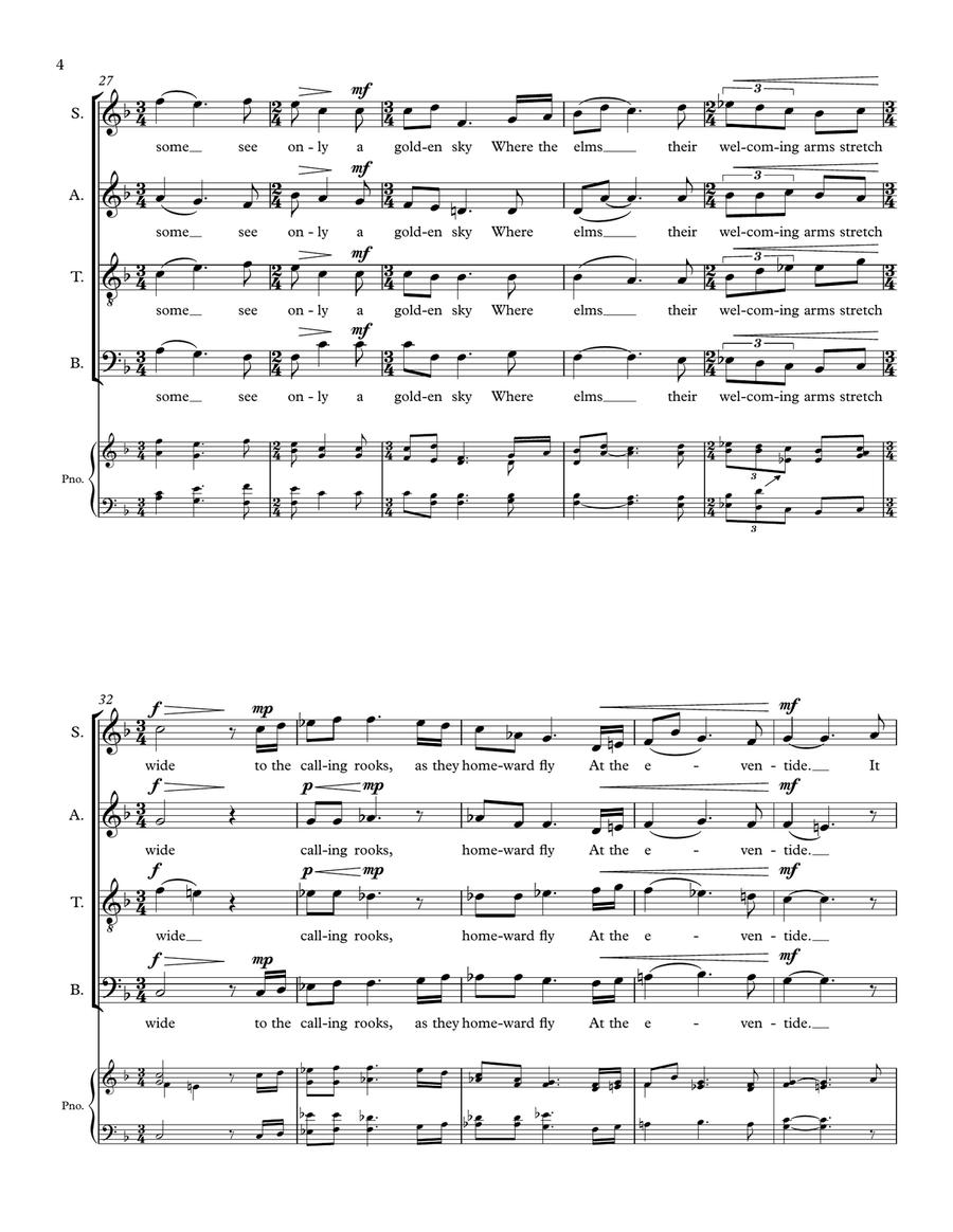 The Promise of Rest for SATB Choir 4-Part scores gallery preview page 6