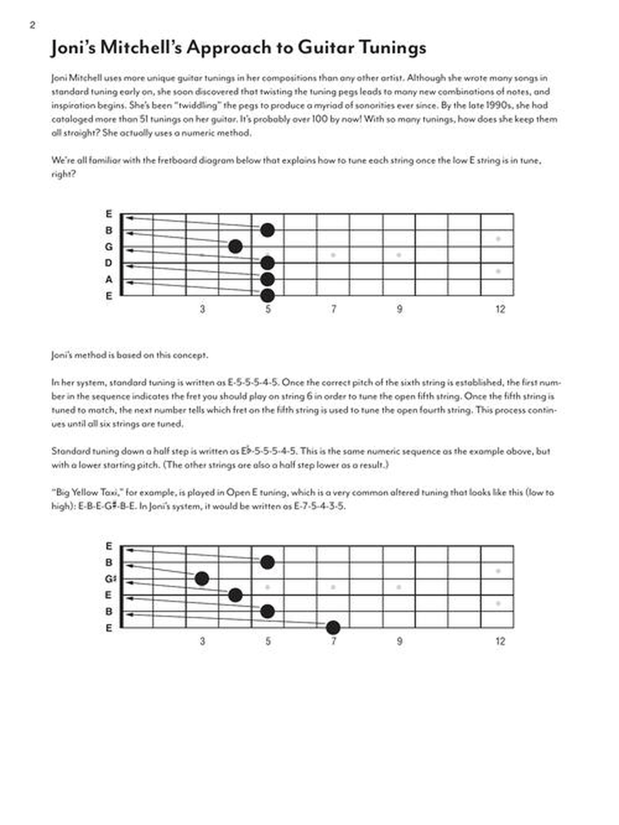 Joni Mitchell Guitar Anthology Acoustic Guitar scores gallery preview page 4