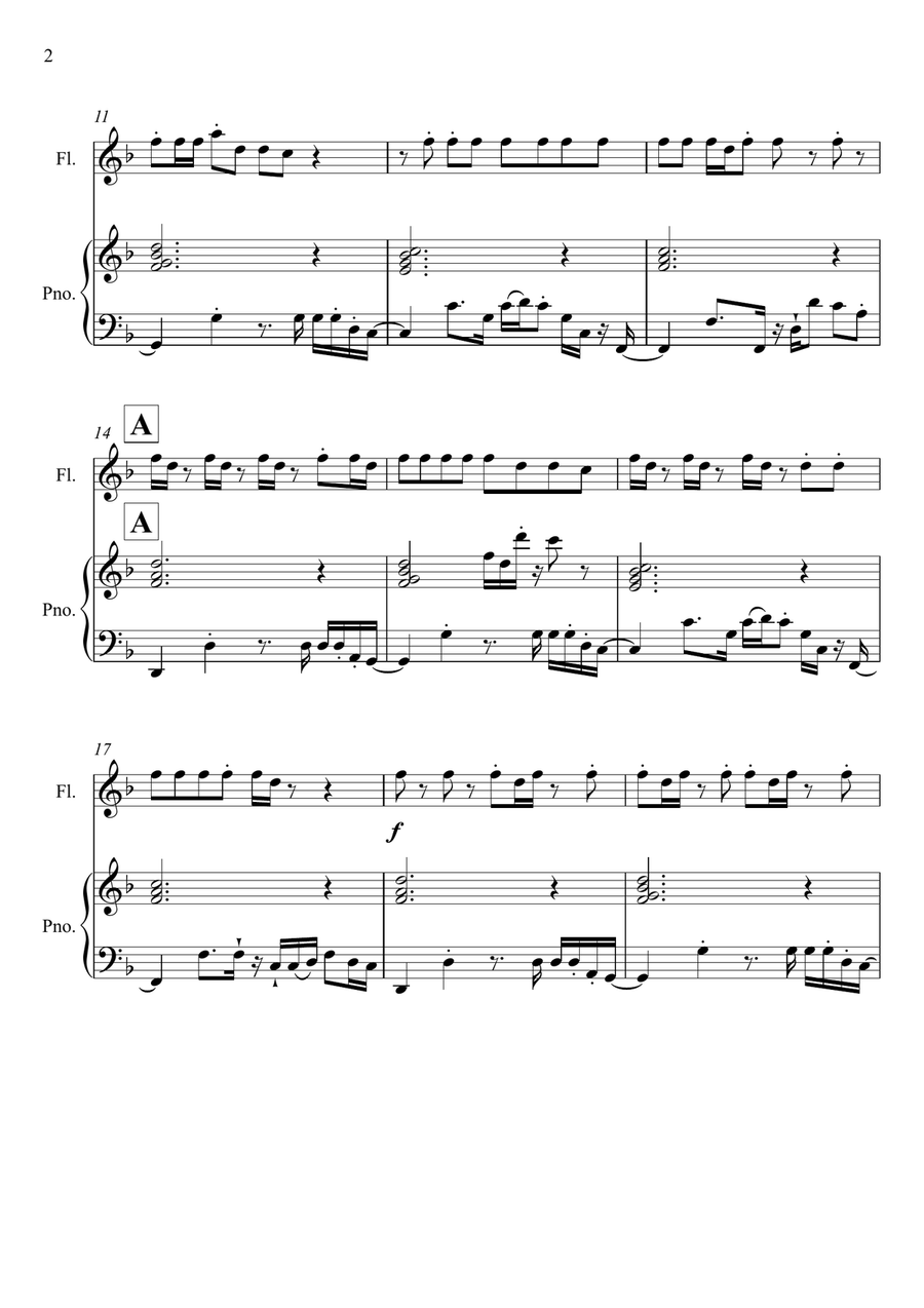 Dynamite Dynamite Flute Solo scores gallery preview page 2