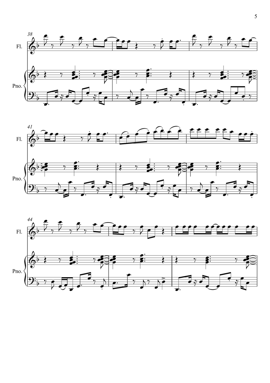 Dynamite Dynamite Flute Solo scores gallery preview page 5