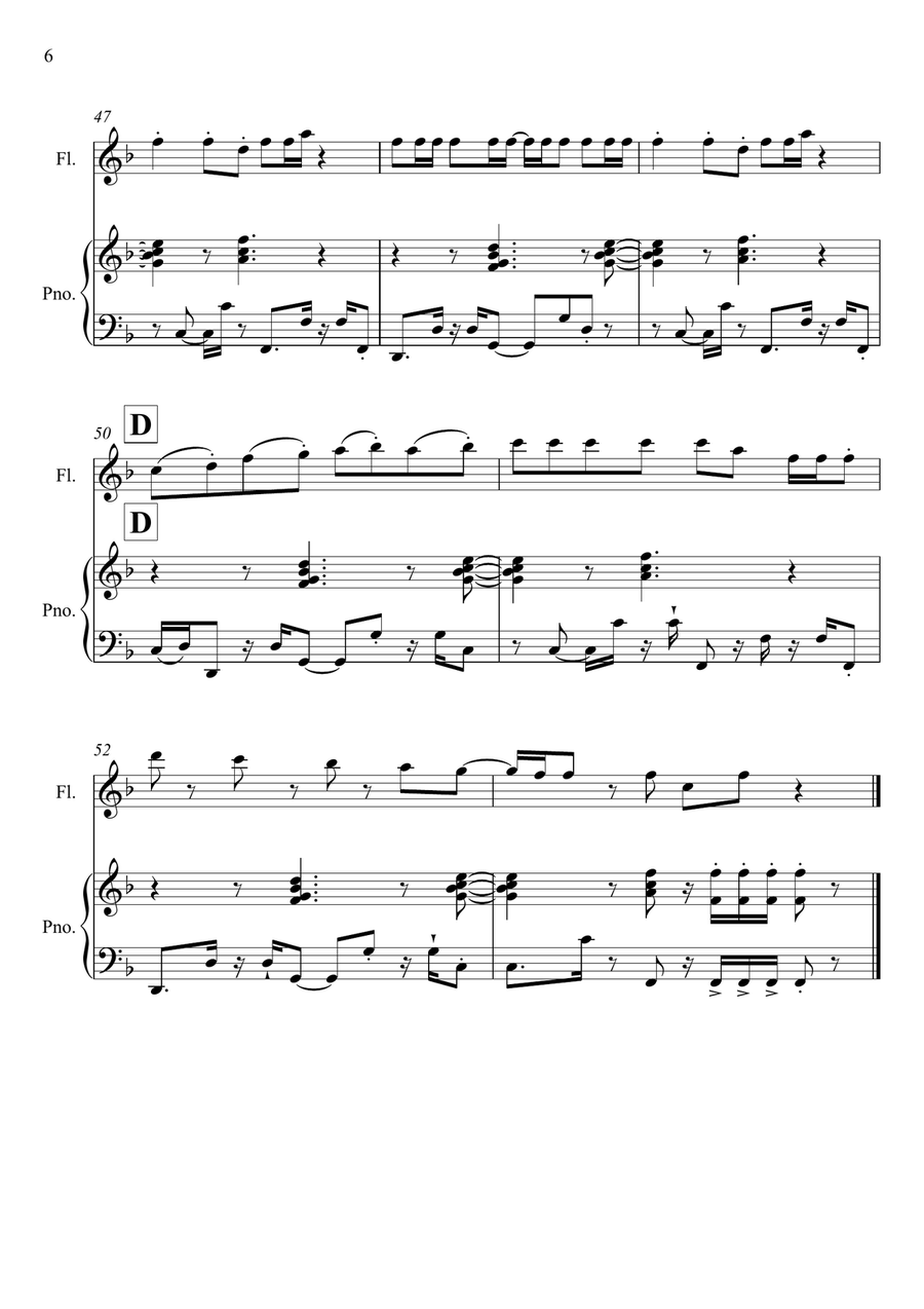 Dynamite Dynamite Flute Solo scores gallery preview page 6