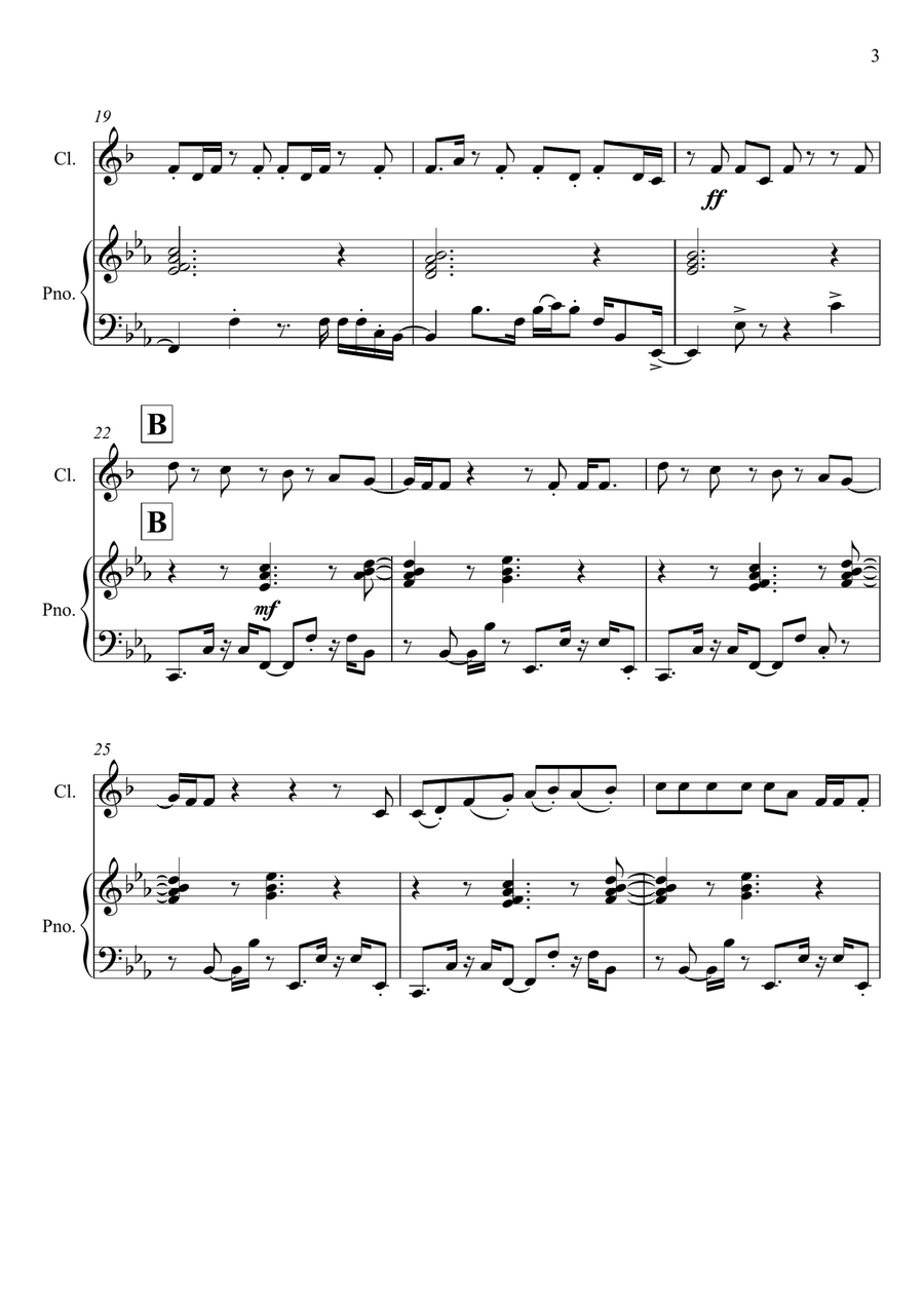 Dynamite Dynamite Clarinet Solo scores gallery preview page 3