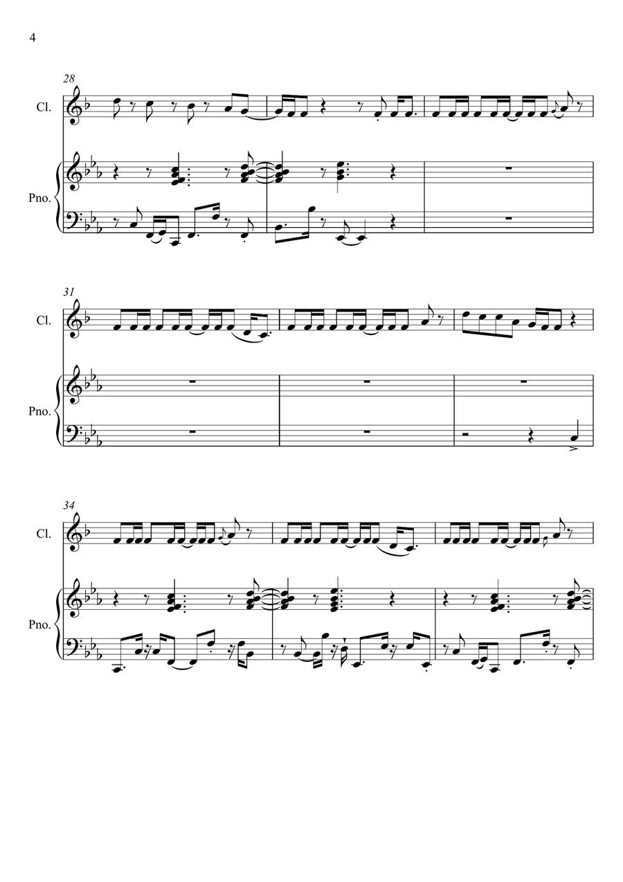 Dynamite Dynamite Clarinet Solo scores gallery preview page 4