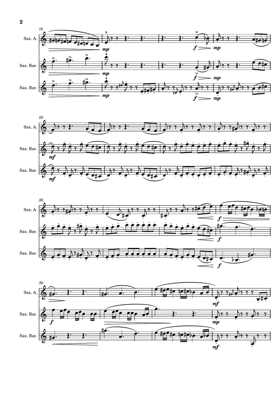 L'APPRENTI SORCIER L'APPRENTI SORCIER Woodwind Trio scores gallery preview page 2