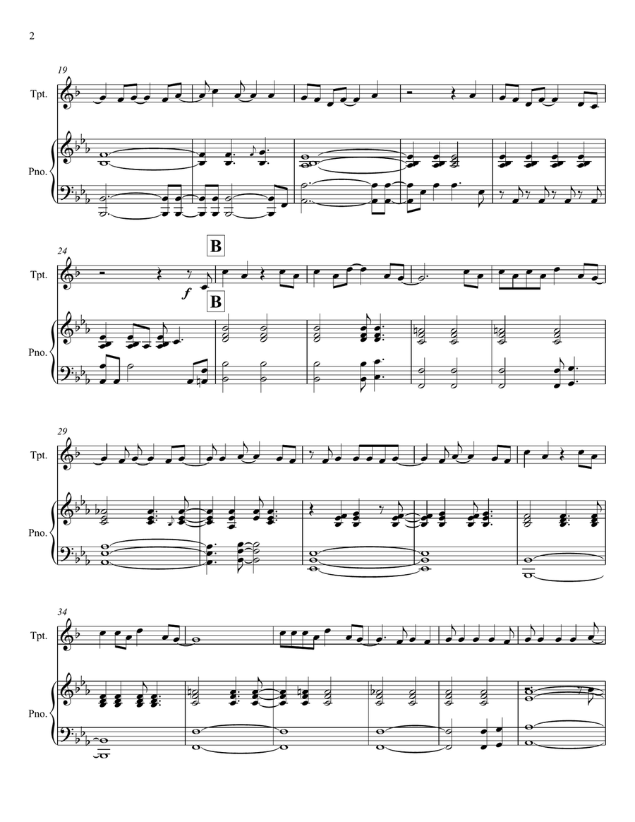 Drops Of Jupiter (Tell Me) Trumpet Solo scores gallery preview page 2