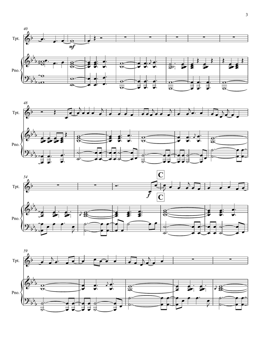 Drops Of Jupiter (Tell Me) Trumpet Solo scores gallery preview page 3
