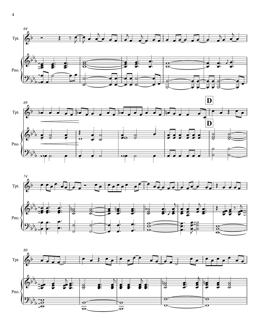 Drops Of Jupiter (Tell Me) Trumpet Solo scores gallery preview page 4