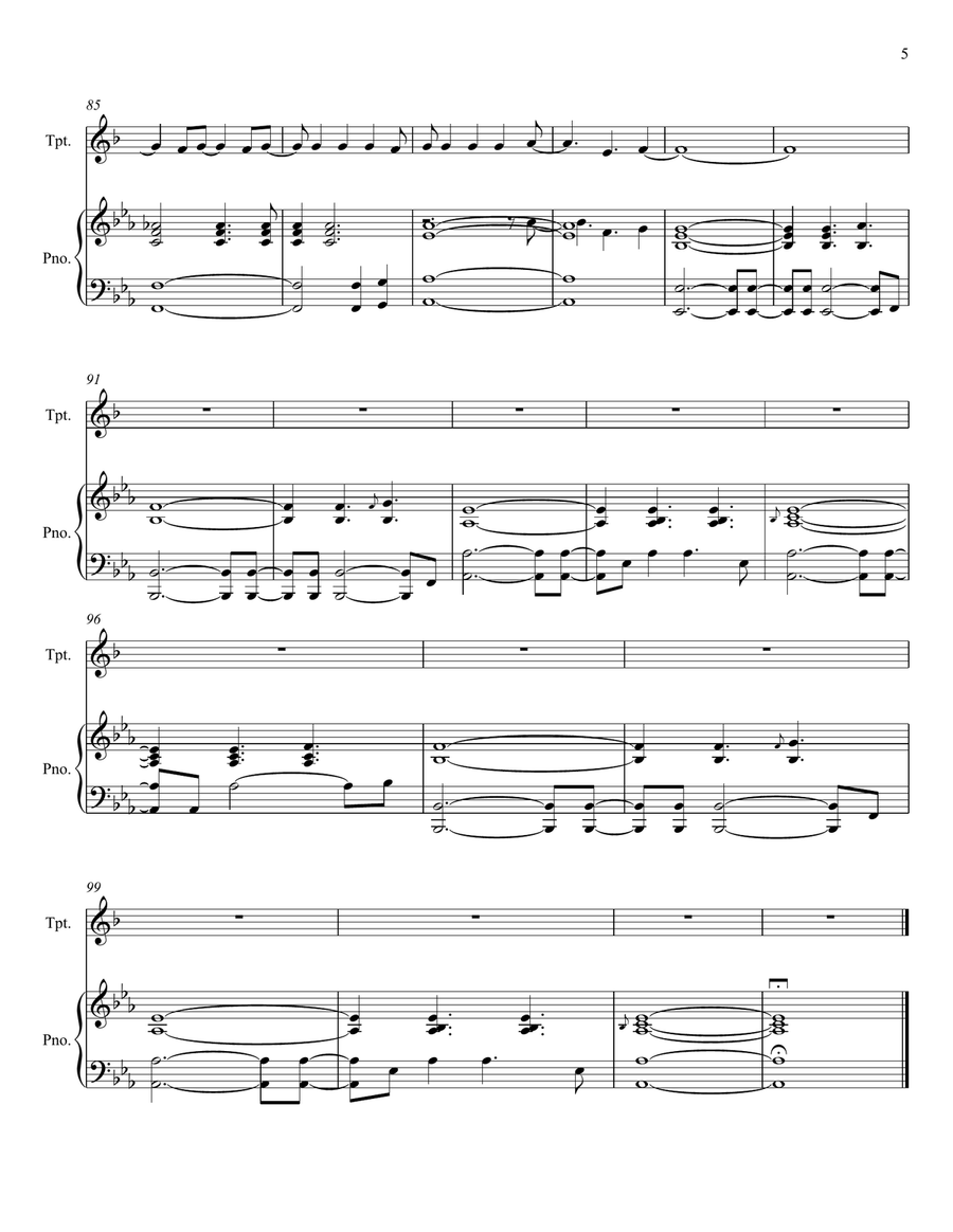 Drops Of Jupiter (Tell Me) Trumpet Solo scores gallery preview page 5