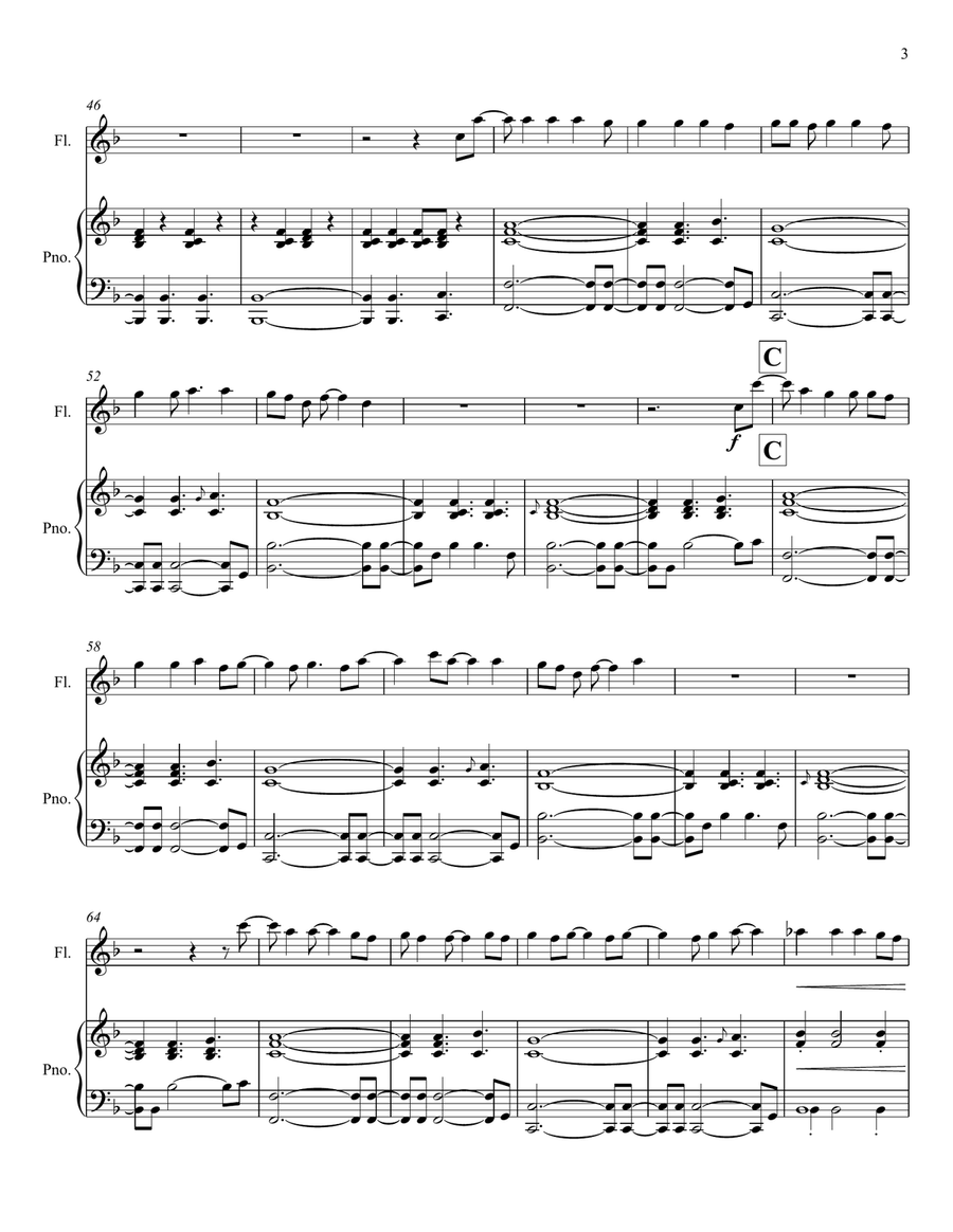 Drops Of Jupiter (Tell Me) Flute Solo scores gallery preview page 3