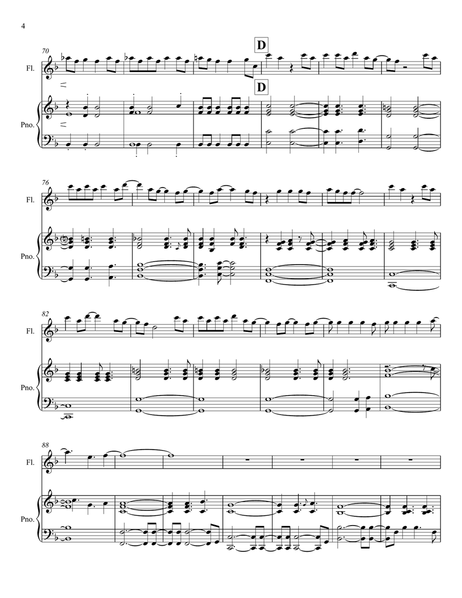 Drops Of Jupiter (Tell Me) Flute Solo scores gallery preview page 4