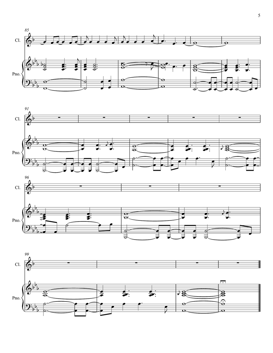 Drops Of Jupiter (Tell Me) Clarinet Solo scores gallery preview page 5