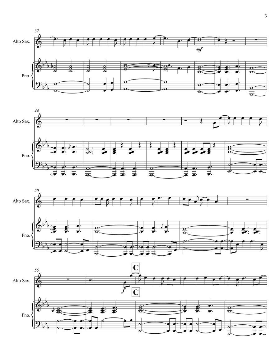 Drops Of Jupiter (Tell Me) Alto Saxophone scores gallery preview page 3