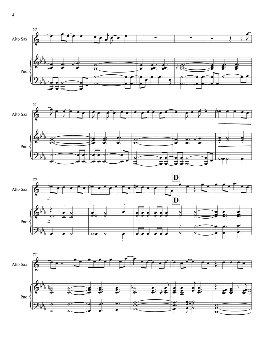 Drops Of Jupiter (Tell Me) Alto Saxophone scores gallery preview page 4