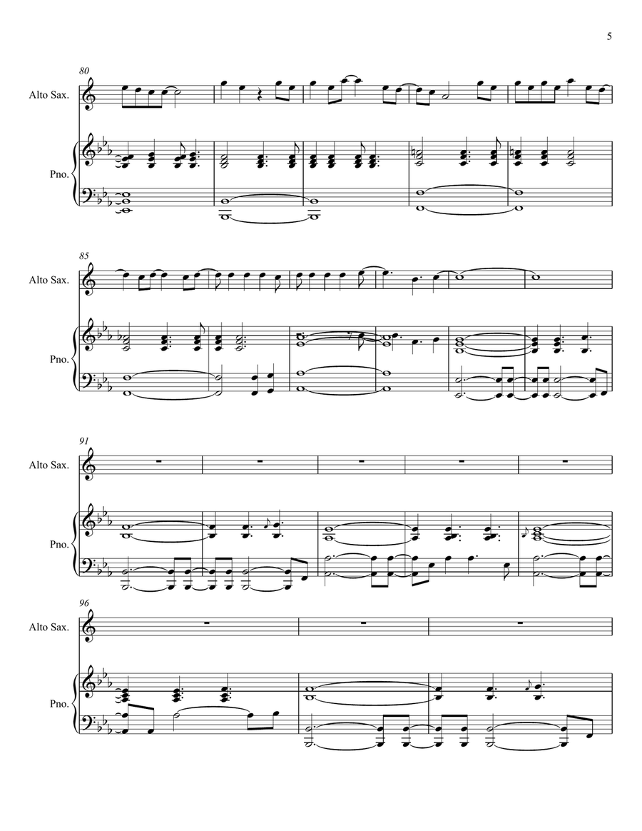 Drops Of Jupiter (Tell Me) Alto Saxophone scores gallery preview page 5