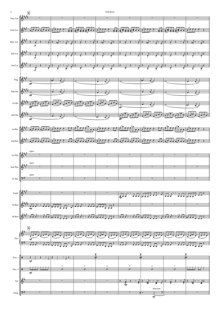 Orinoco Flow Brass Band scores gallery preview page 2