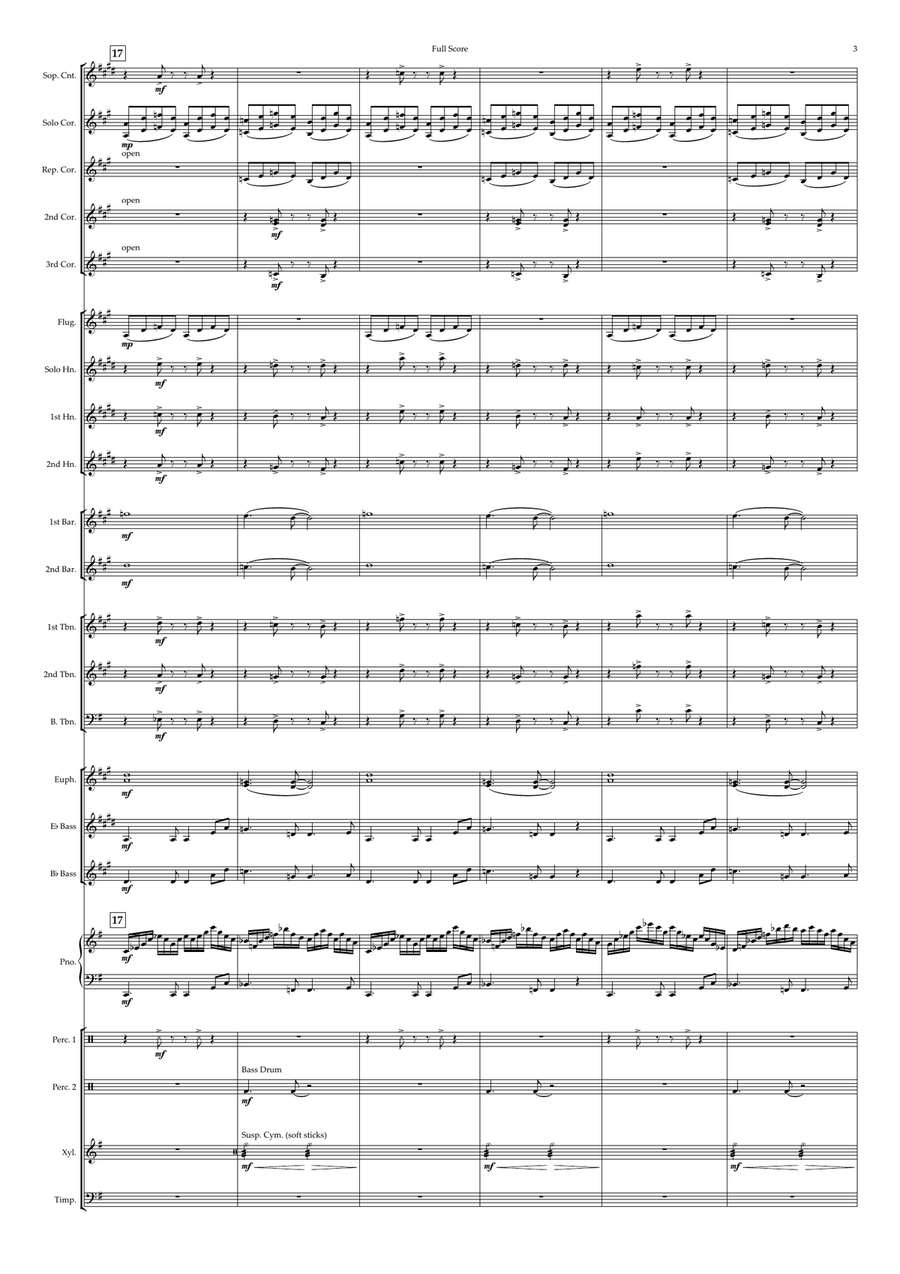 Orinoco Flow Brass Band scores gallery preview page 3