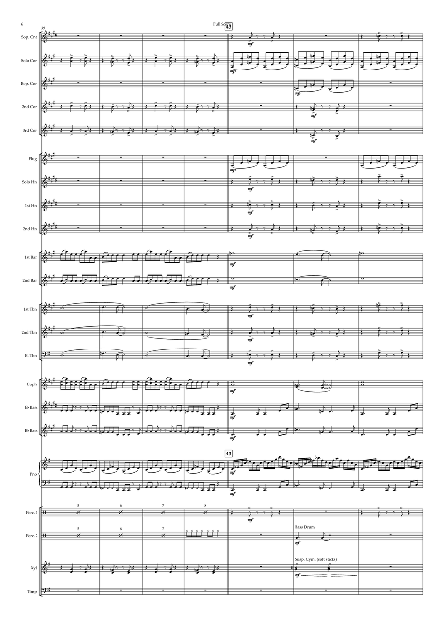 Orinoco Flow Brass Band scores gallery preview page 6