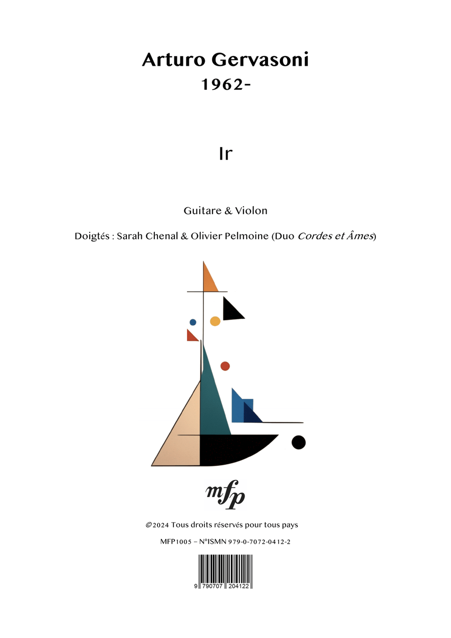 GERVASONI – Ir | Violin & Guitar | PDF String Duet scores gallery preview page 1
